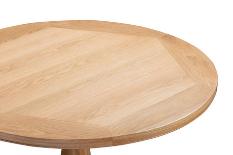 Your Home Style Dining Table Chatterton Oak 120 Round Dining Table