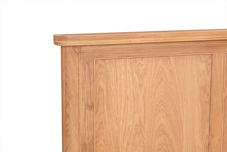 Your Home Style Bed Chatterton Oak 135cm Double Bed
