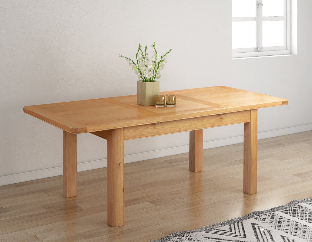 Your Home Style Dining Table Chatterton Oak 140/200 Butterfly Extending Dining Table