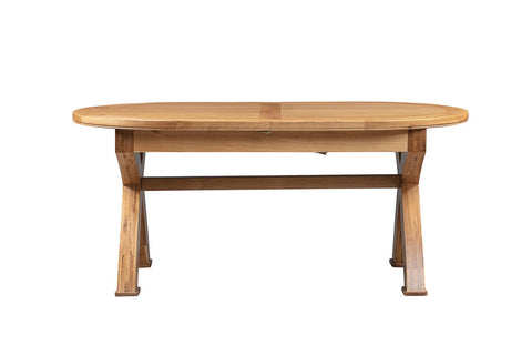 Chatterton Oak 180/230 Oval Cross Leg Extending Dining Table