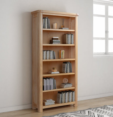 Your Home Style Bookcase Chatterton Oak 180cm Bookcase