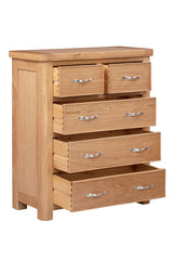 Your Home Style Chest of Drawers Chatterton Oak 2 Over 3 Chest