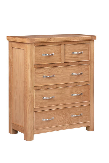 Your Home Style Chest of Drawers Chatterton Oak 2 Over 3 Chest