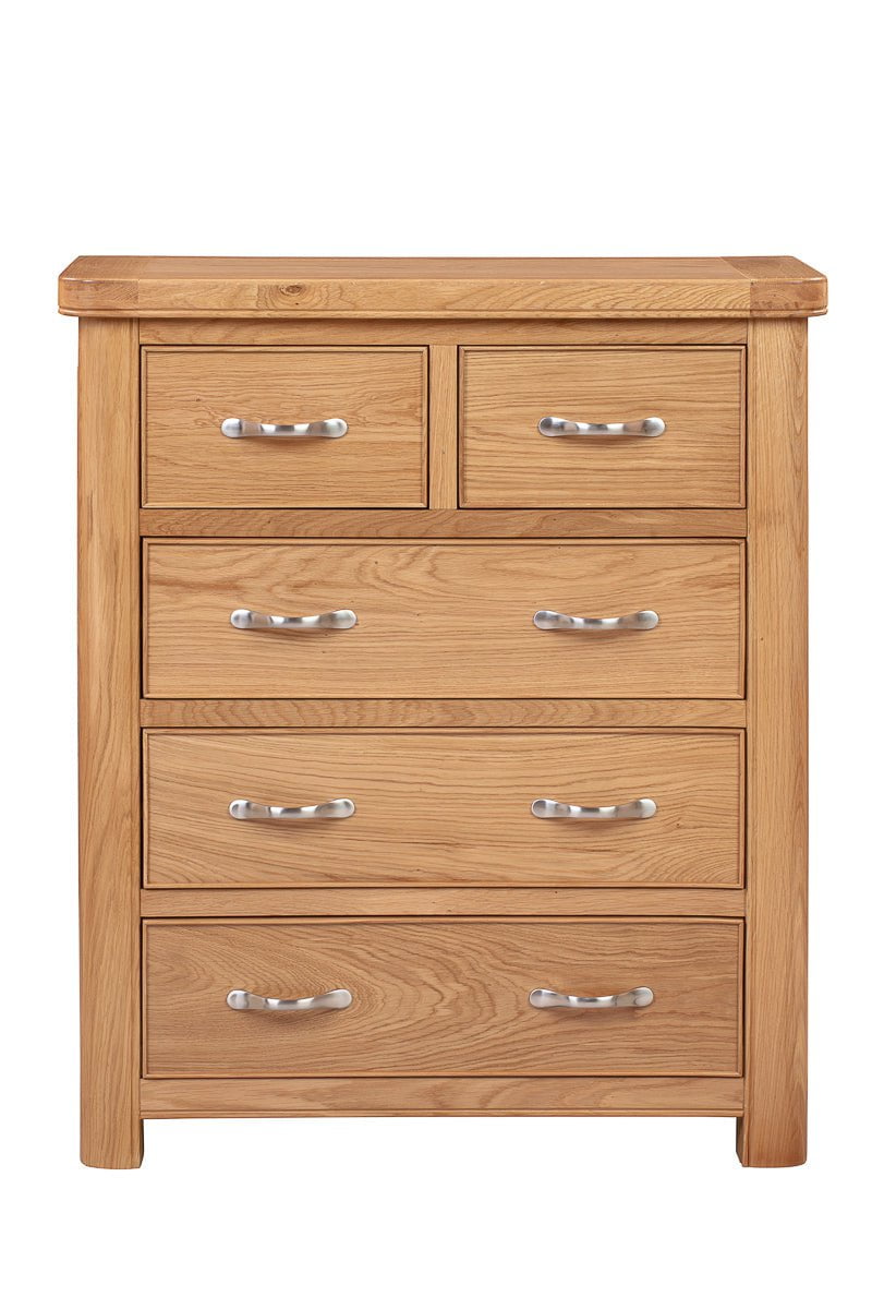 Your Home Style Chest of Drawers Chatterton Oak 2 Over 3 Chest