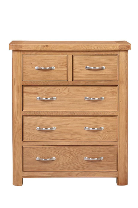 Your Home Style Chest of Drawers Chatterton Oak 2 Over 3 Chest