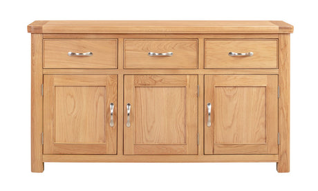 Your Home Style Sideboard Chatterton Oak 3 Door Sideboard