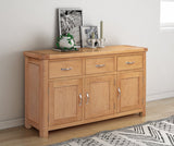 Your Home Style Sideboard Chatterton Oak 3 Door Sideboard