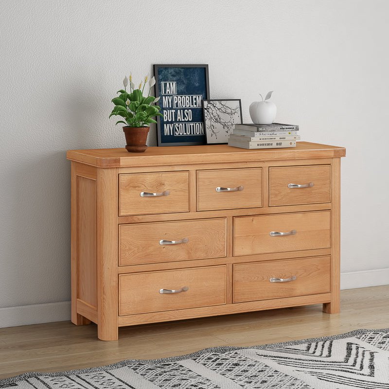 Your Home Style Chest of Drawers Chatterton Oak 3 Over 4 Chest