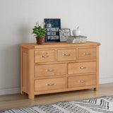 Your Home Style Chest of Drawers Chatterton Oak 3 Over 4 Chest