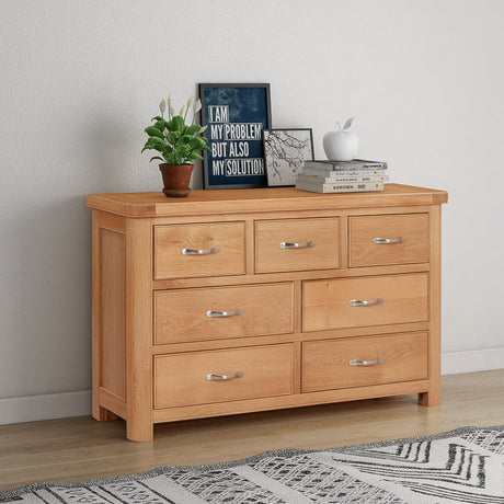 Your Home Style Chest of Drawers Chatterton Oak 3 Over 4 Chest
