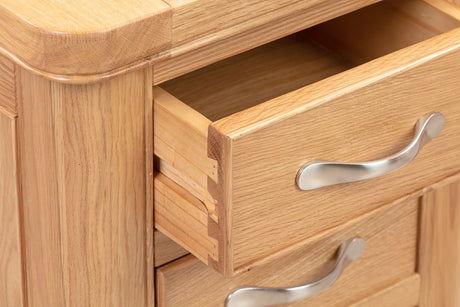 Your Home Style Bedside Chatterton Oak Bedside with 3 Drawers