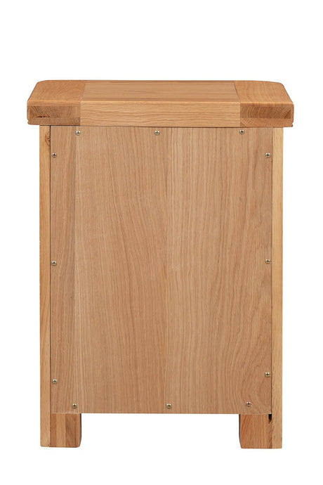 Your Home Style Bedside Chatterton Oak Bedside with 3 Drawers