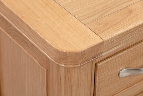 Your Home Style Bedside Chatterton Oak Bedside with 3 Drawers