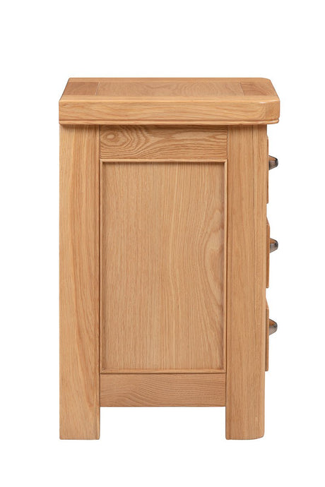 Your Home Style Bedside Chatterton Oak Bedside with 3 Drawers