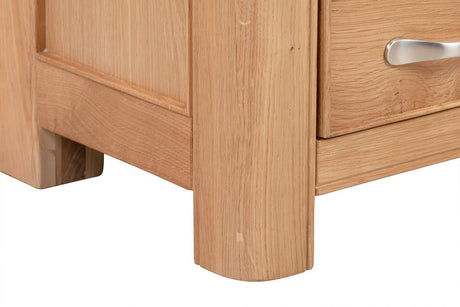 Your Home Style Bedside Chatterton Oak Bedside with 3 Drawers