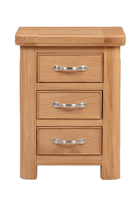 Your Home Style Bedside Chatterton Oak Bedside with 3 Drawers