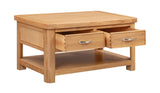 Your Home Style Coffee Table Chatterton Oak Coffee Table with 2 Drawers