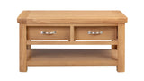 Your Home Style Coffee Table Chatterton Oak Coffee Table with 2 Drawers