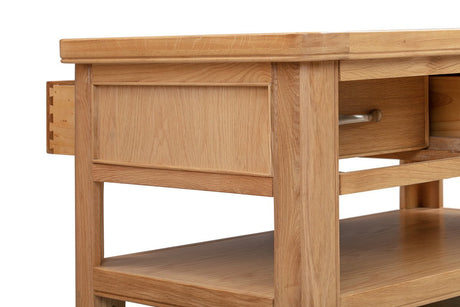 Your Home Style Coffee Table Chatterton Oak Coffee Table with 2 Drawers