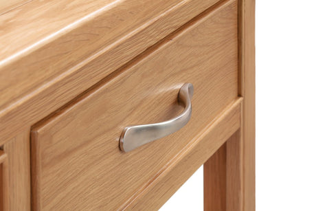 Your Home Style Console Table Chatterton Oak Console Table with 2 Drawers