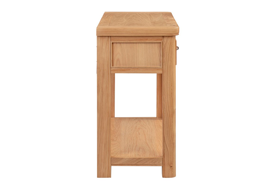 Your Home Style Console Table Chatterton Oak Console Table with 2 Drawers