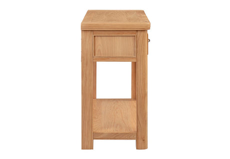 Your Home Style Console Table Chatterton Oak Console Table with 2 Drawers