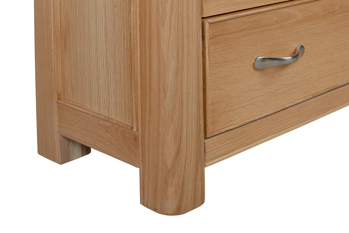 Your Home Style Cabinet Chatterton Oak Display Cabinet with Glass Doors