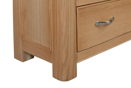Your Home Style Cabinet Chatterton Oak Display Cabinet with Glass Doors