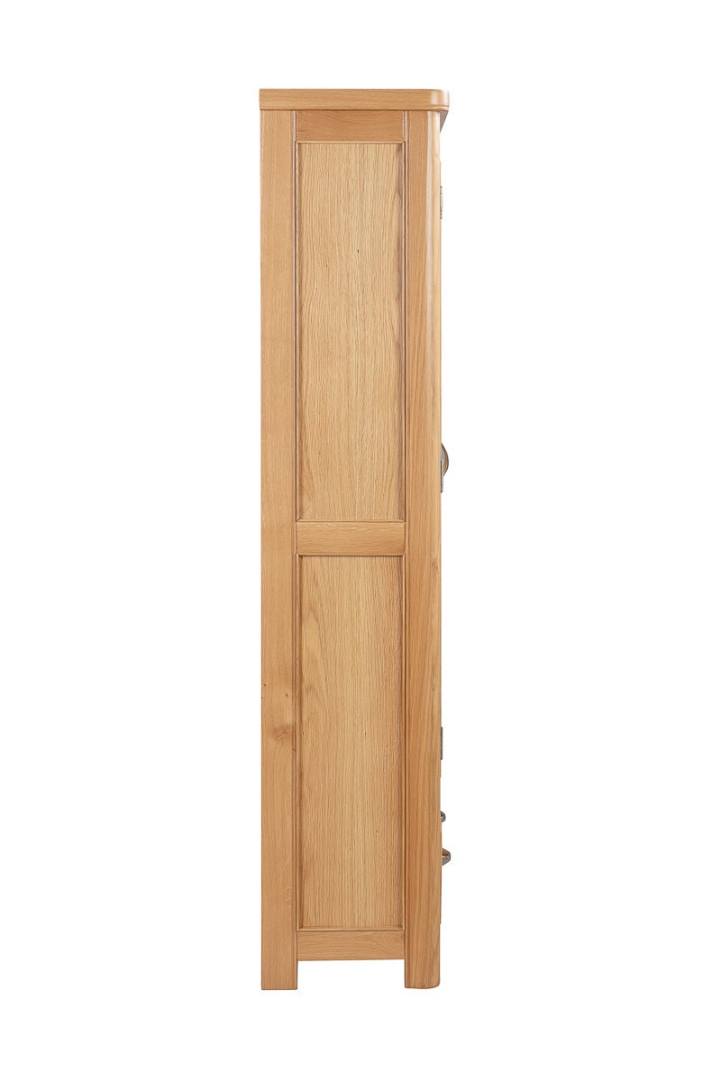 Your Home Style Cabinet Chatterton Oak Display Cabinet with Glass Doors