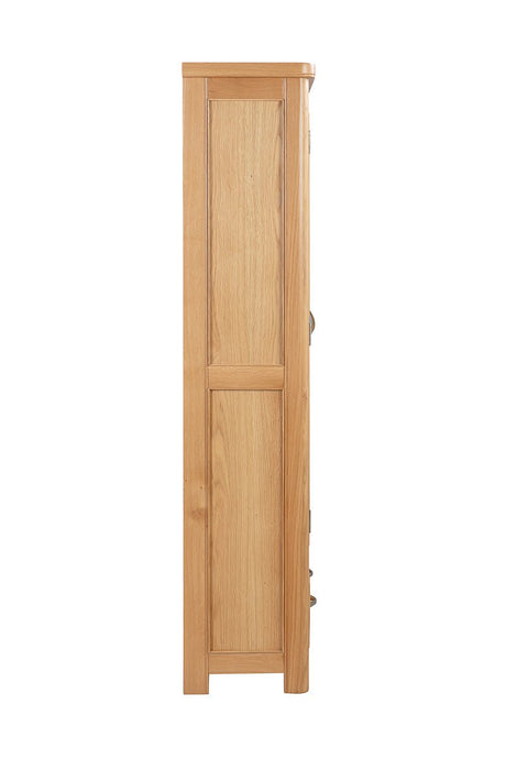 Your Home Style Cabinet Chatterton Oak Display Cabinet with Glass Doors