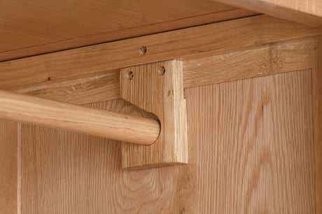 Your Home Style Wardrobe Chatterton Oak Double Robe with 2 Drawers