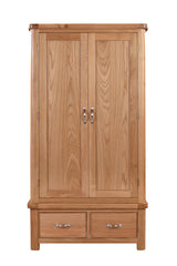 Your Home Style Wardrobe Chatterton Oak Double Robe with 2 Drawers
