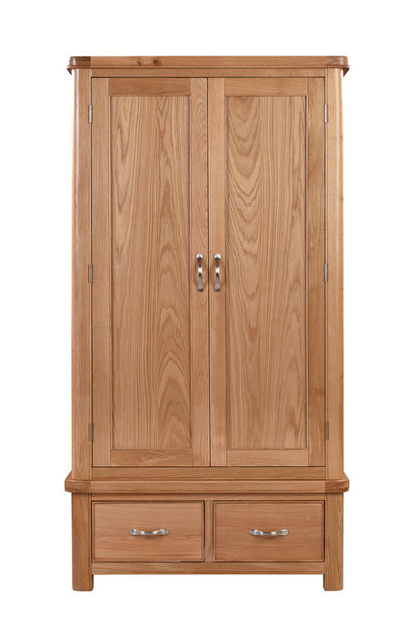 Your Home Style Wardrobe Chatterton Oak Double Robe with 2 Drawers