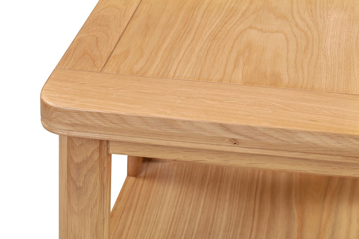 Your Home Style Lamp Table Chatterton Oak Lamp Table with Shelf