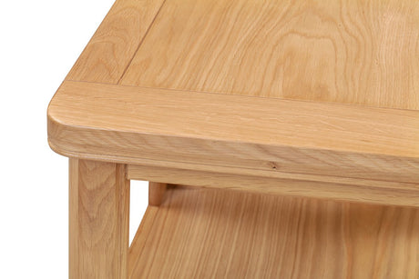 Your Home Style Lamp Table Chatterton Oak Lamp Table with Shelf
