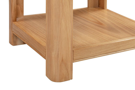 Your Home Style Lamp Table Chatterton Oak Lamp Table with Shelf