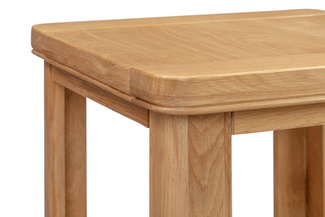 Your Home Style Lamp Table Chatterton Oak Lamp Table with Shelf