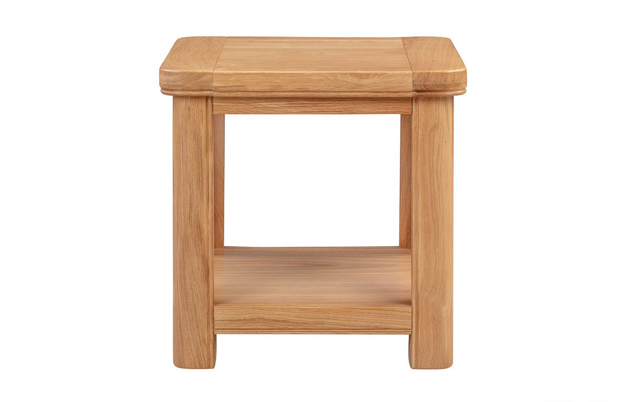 Your Home Style Lamp Table Chatterton Oak Lamp Table with Shelf