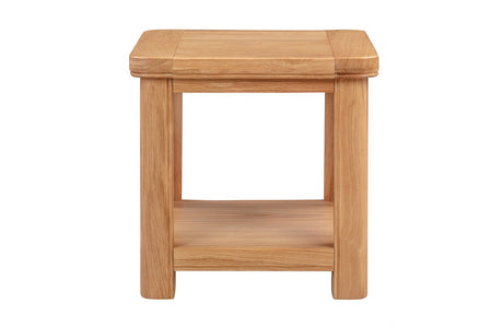 Your Home Style Lamp Table Chatterton Oak Lamp Table with Shelf