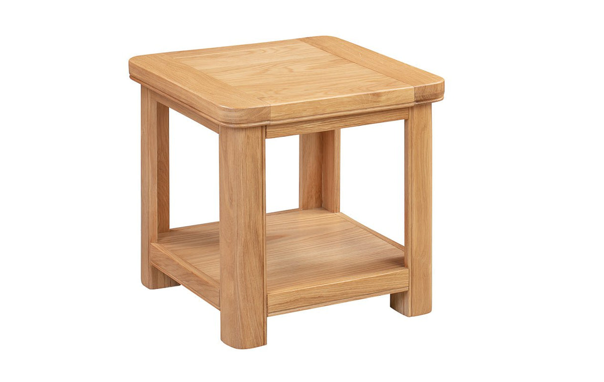 Your Home Style Lamp Table Chatterton Oak Lamp Table with Shelf