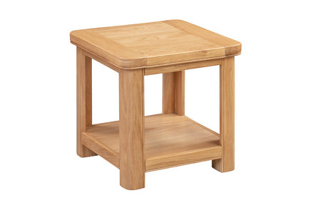 Your Home Style Lamp Table Chatterton Oak Lamp Table with Shelf