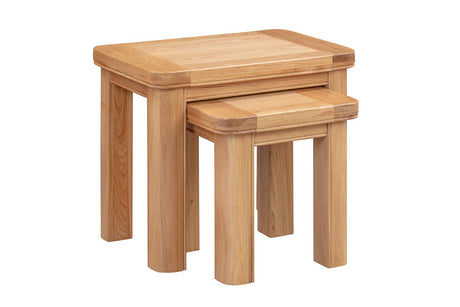 Your Home Style Nest of Tables Chatterton Oak Nest of Tables