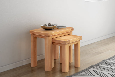 Your Home Style Nest of Tables Chatterton Oak Nest of Tables