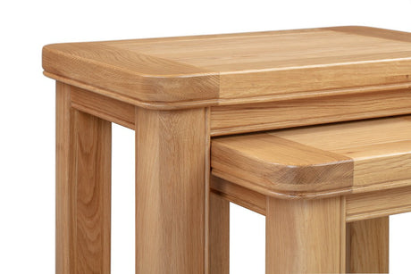 Your Home Style Nest of Tables Chatterton Oak Nest of Tables