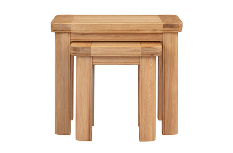 Your Home Style Nest of Tables Chatterton Oak Nest of Tables