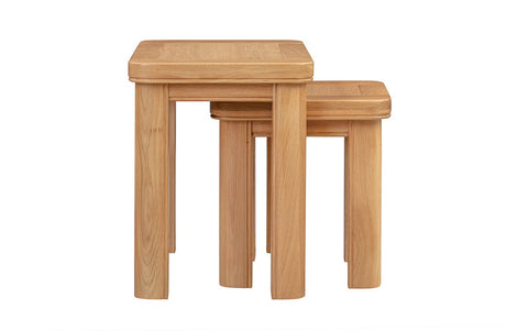 Your Home Style Nest of Tables Chatterton Oak Nest of Tables