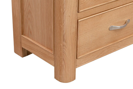 Your Home Style Chest of Drawers Chatterton Oak Tall Chest with 5 Drawers