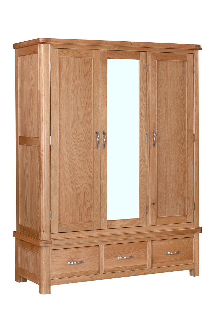 Your Home Style Wardrobe Chatterton Oak Triple Robe