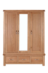 Your Home Style Wardrobe Chatterton Oak Triple Robe