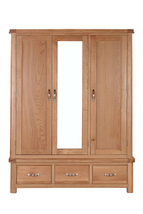 Your Home Style Wardrobe Chatterton Oak Triple Robe